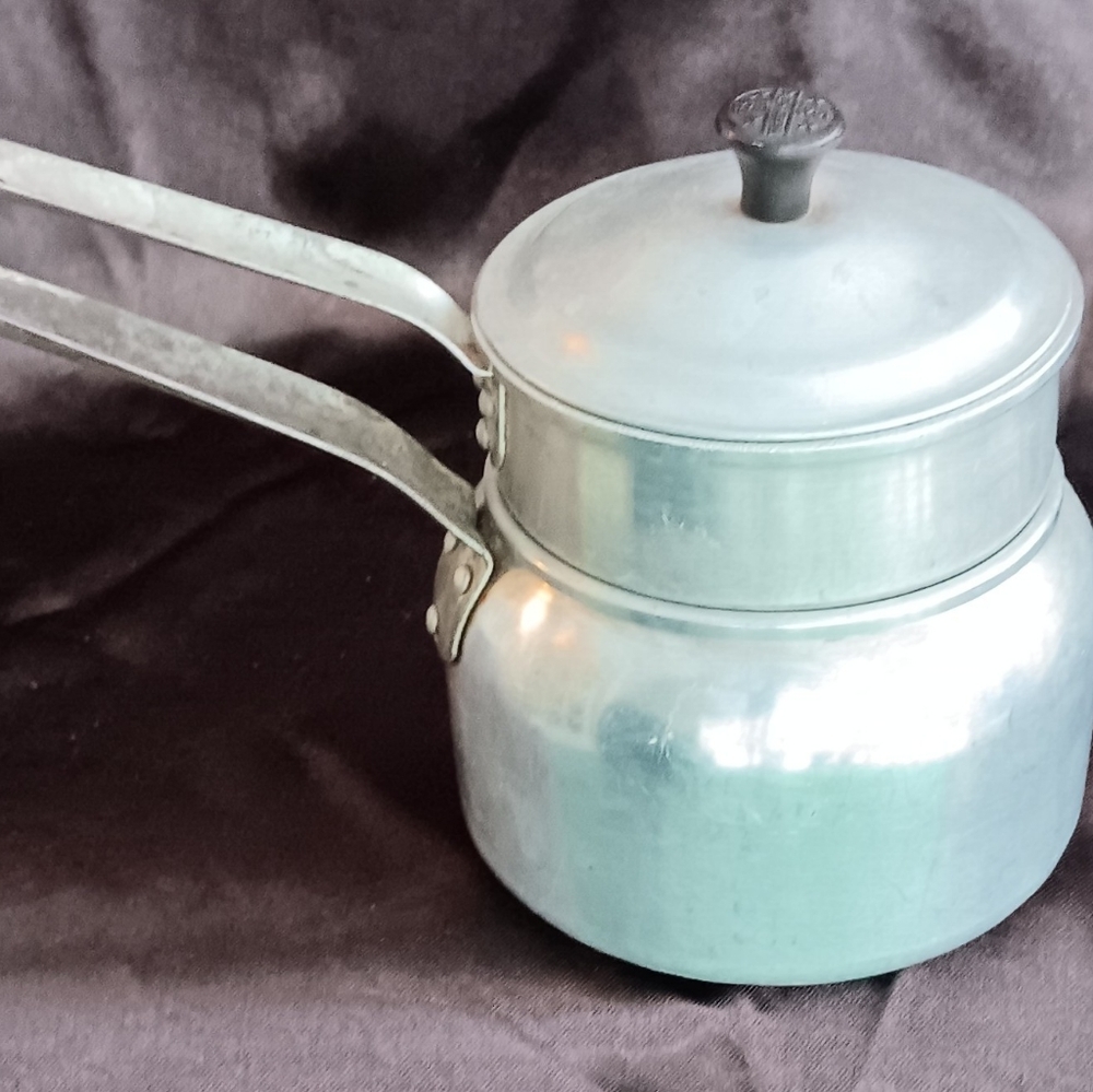 Retro WearEver 2431 Aluminum Double Boiler w/ Lid